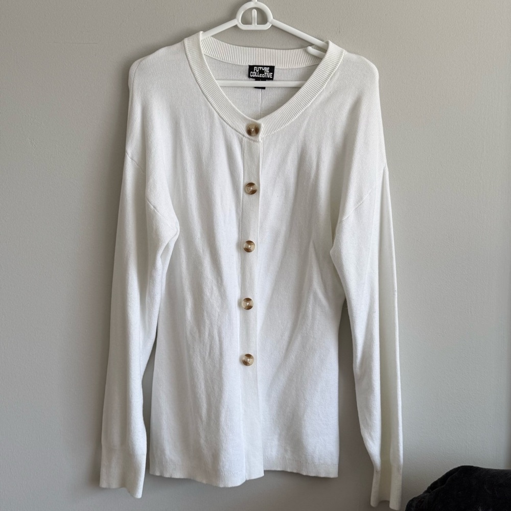 Future Collective button up cardigan sweater